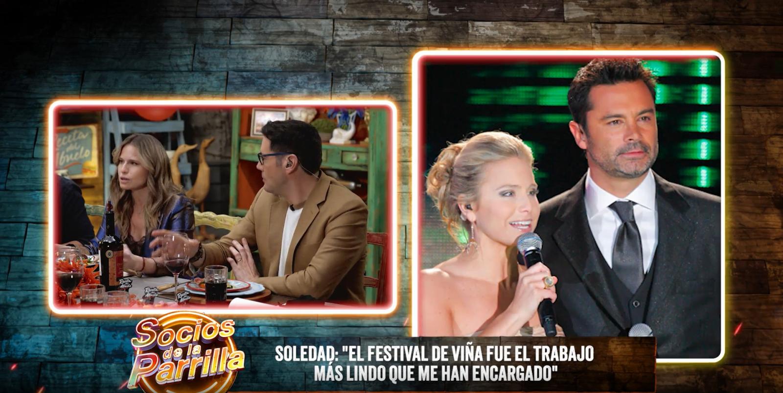Soledad Onetto y Felipe Camiroaga en la Quinta Vergara