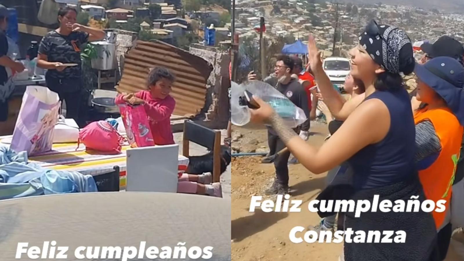 Niña celebra su cumpleaños - Créditos: Captura