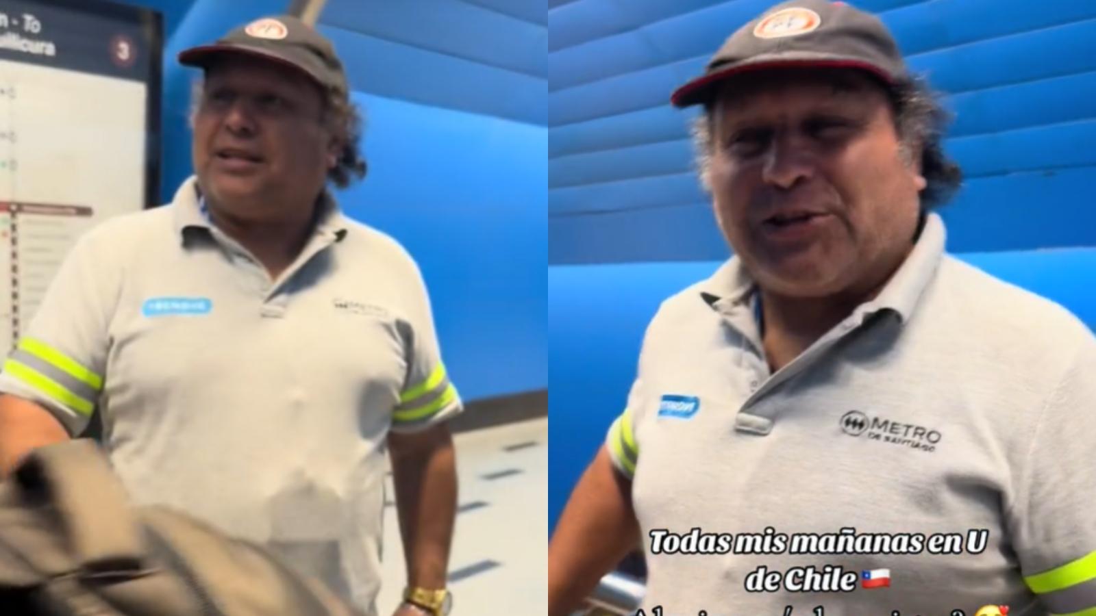 Trabajador de Metro - Créditos: Captura