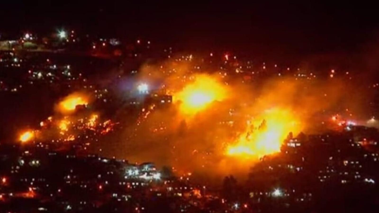 Incendio Cerro Cordillera de Valparaíso - ATON Chile