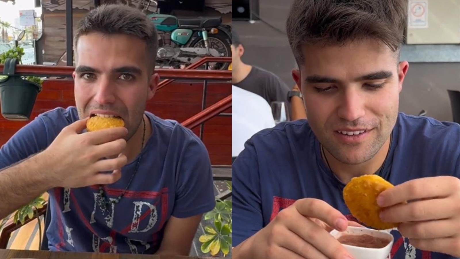 "Gemelos Viajeros" prueban las sopaipillas - Captura