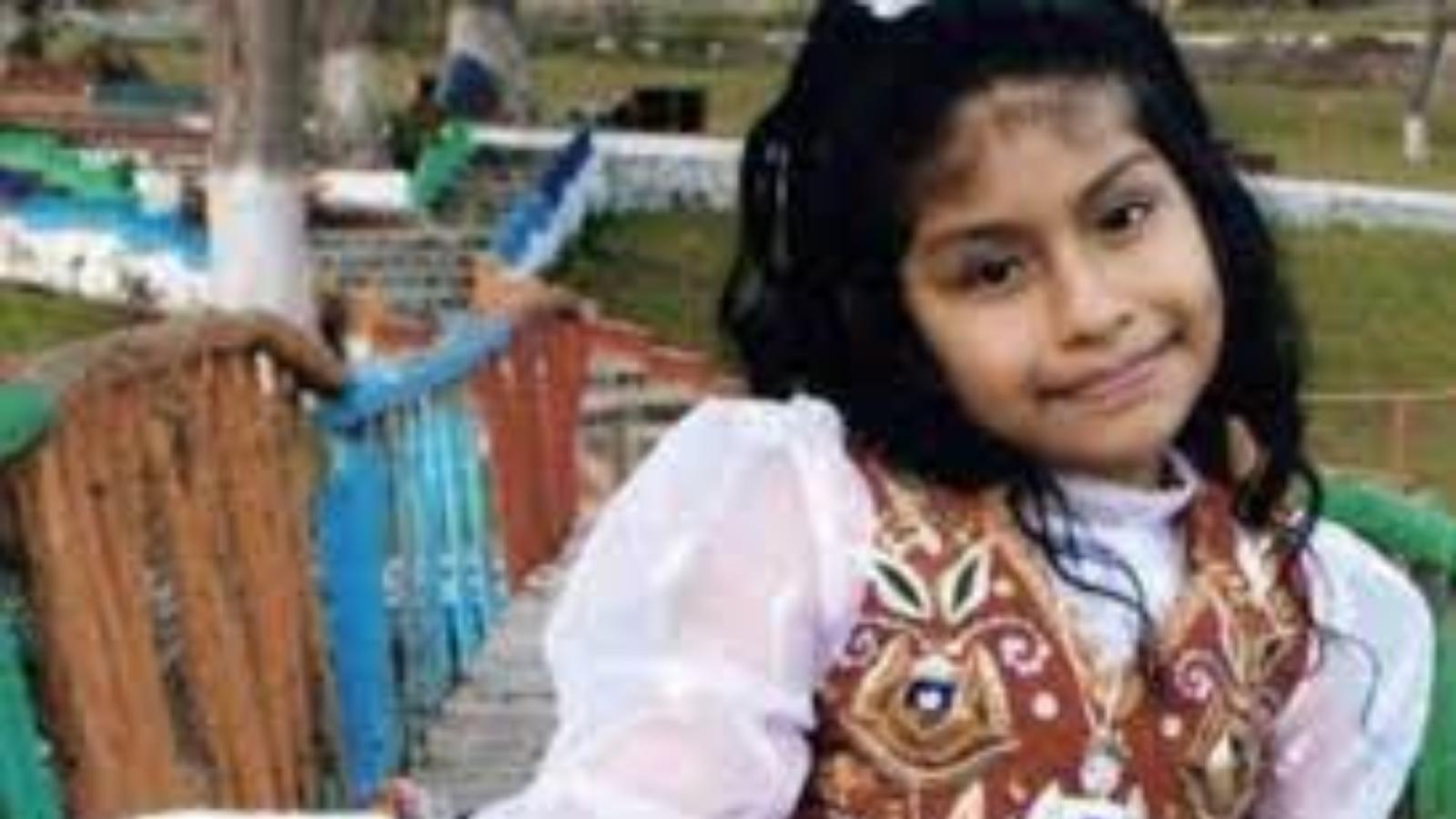 Wendy Sulca cuando pequeña