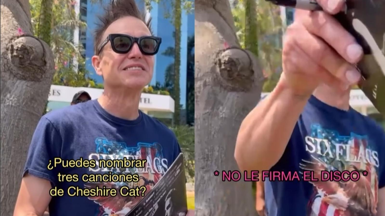Bajista de Blink-182 negó firma de disco a revendedor que no pudo contestar esta simple pregunta