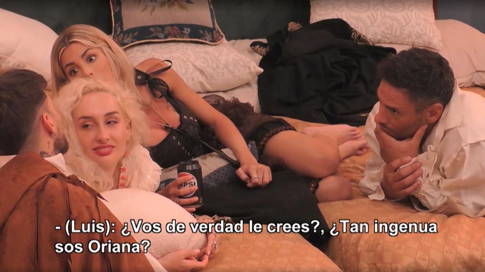 Oriana, Fran, Luis Mateucci y Claudio Valdivia en Ganar o Servir