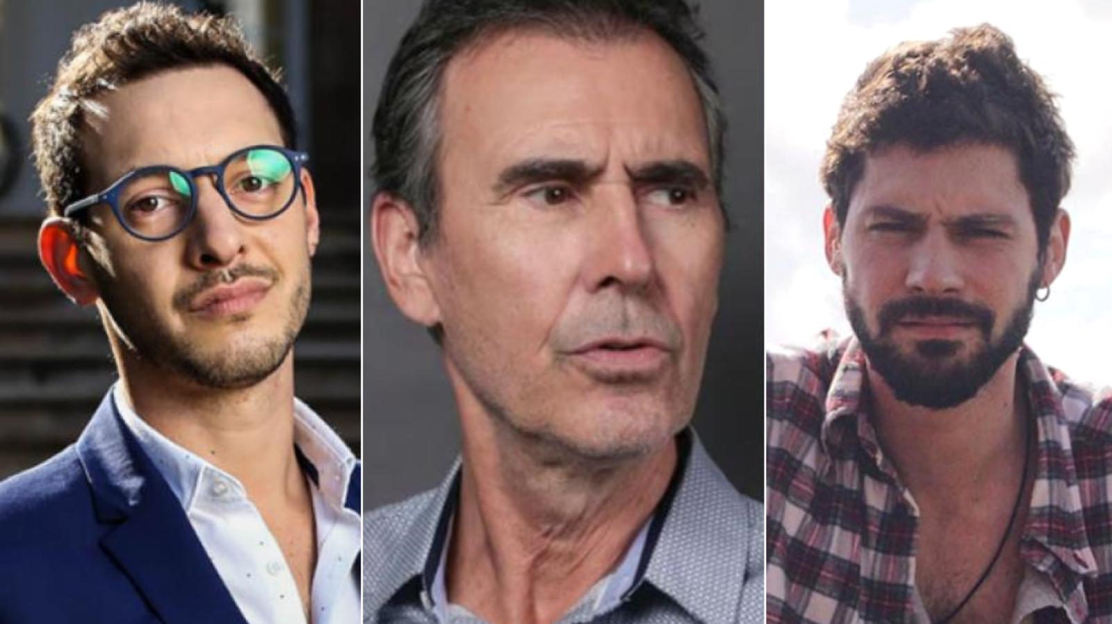 Cristián Campos y sus hijos