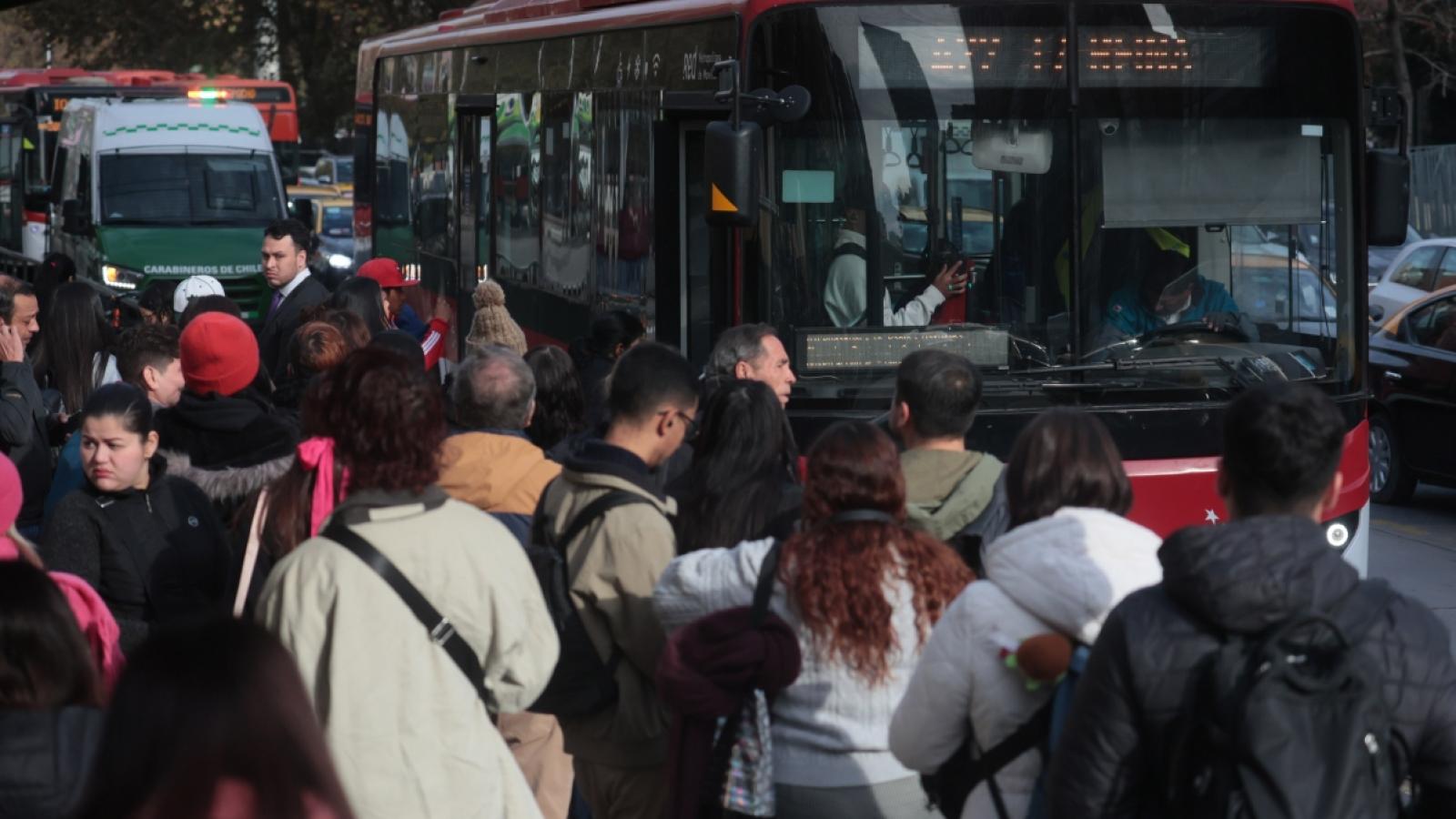 Falla en Metro de Santiago - Créditos: ATON