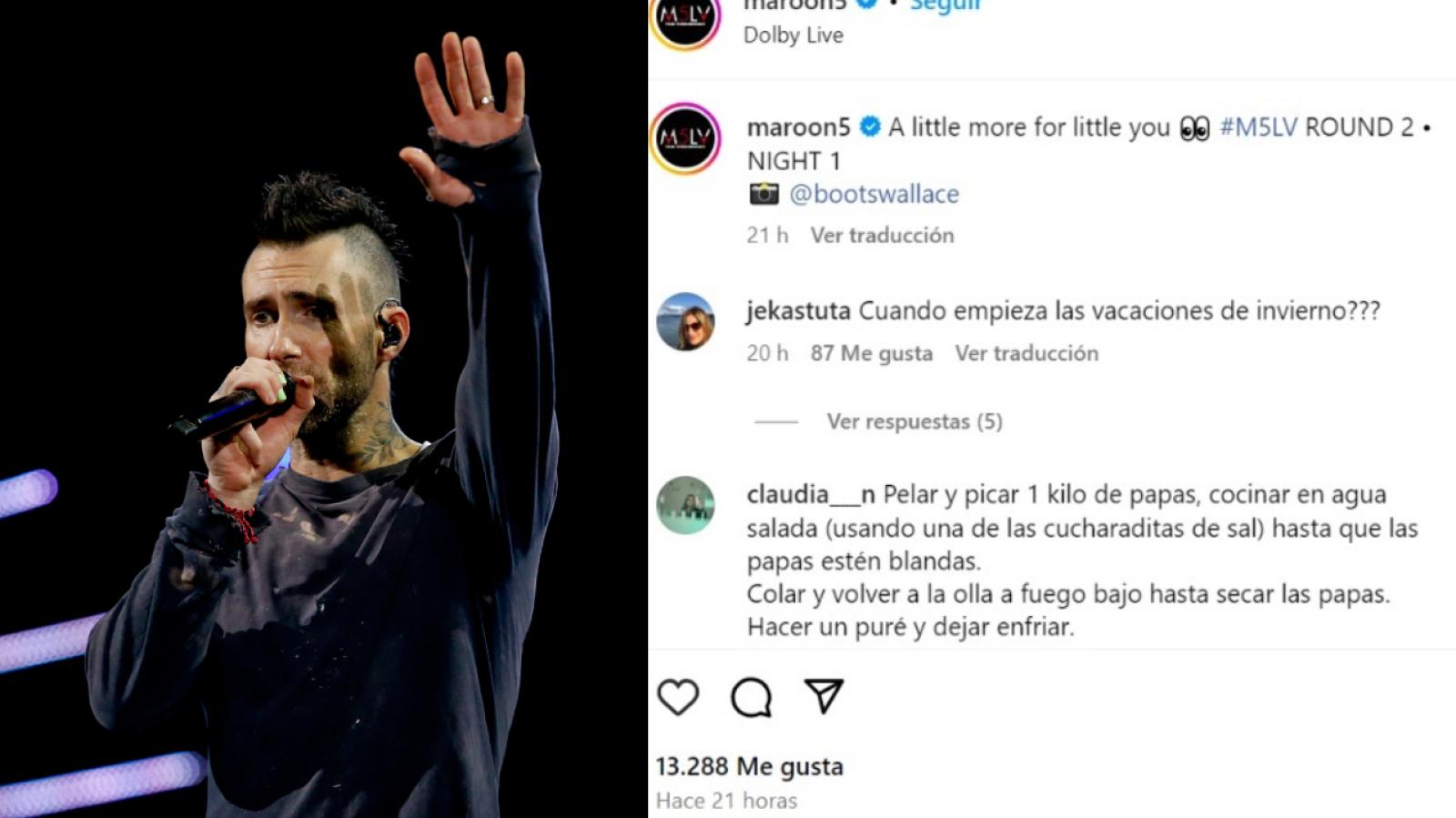 Agencia Uno - Instagram @maroon5