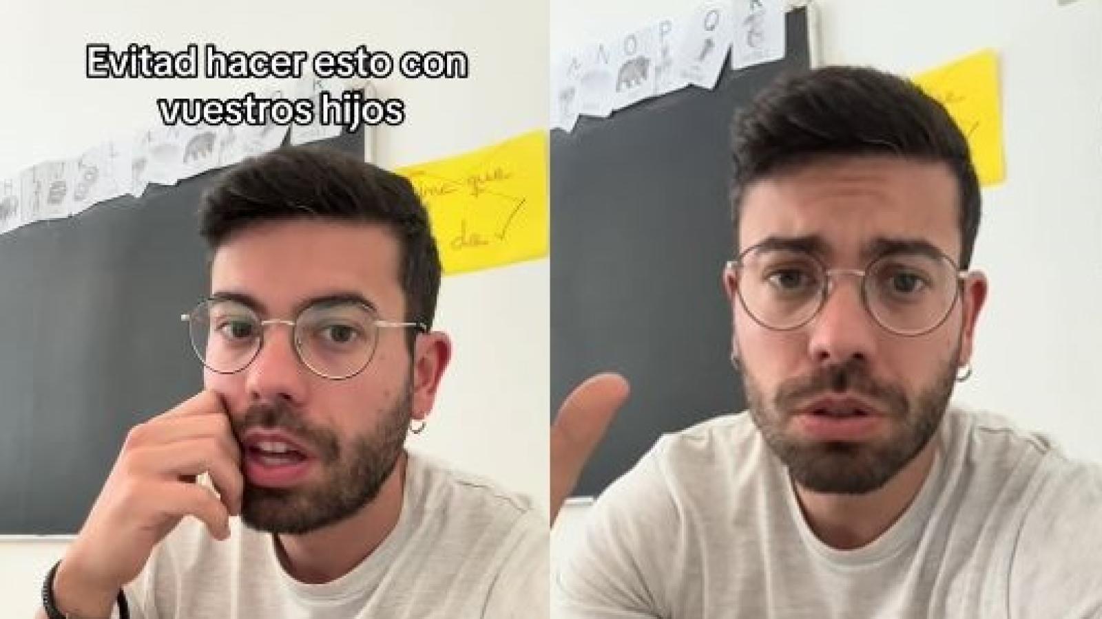 Profesor pide a padres que no le pasen los celulares a sus hijos