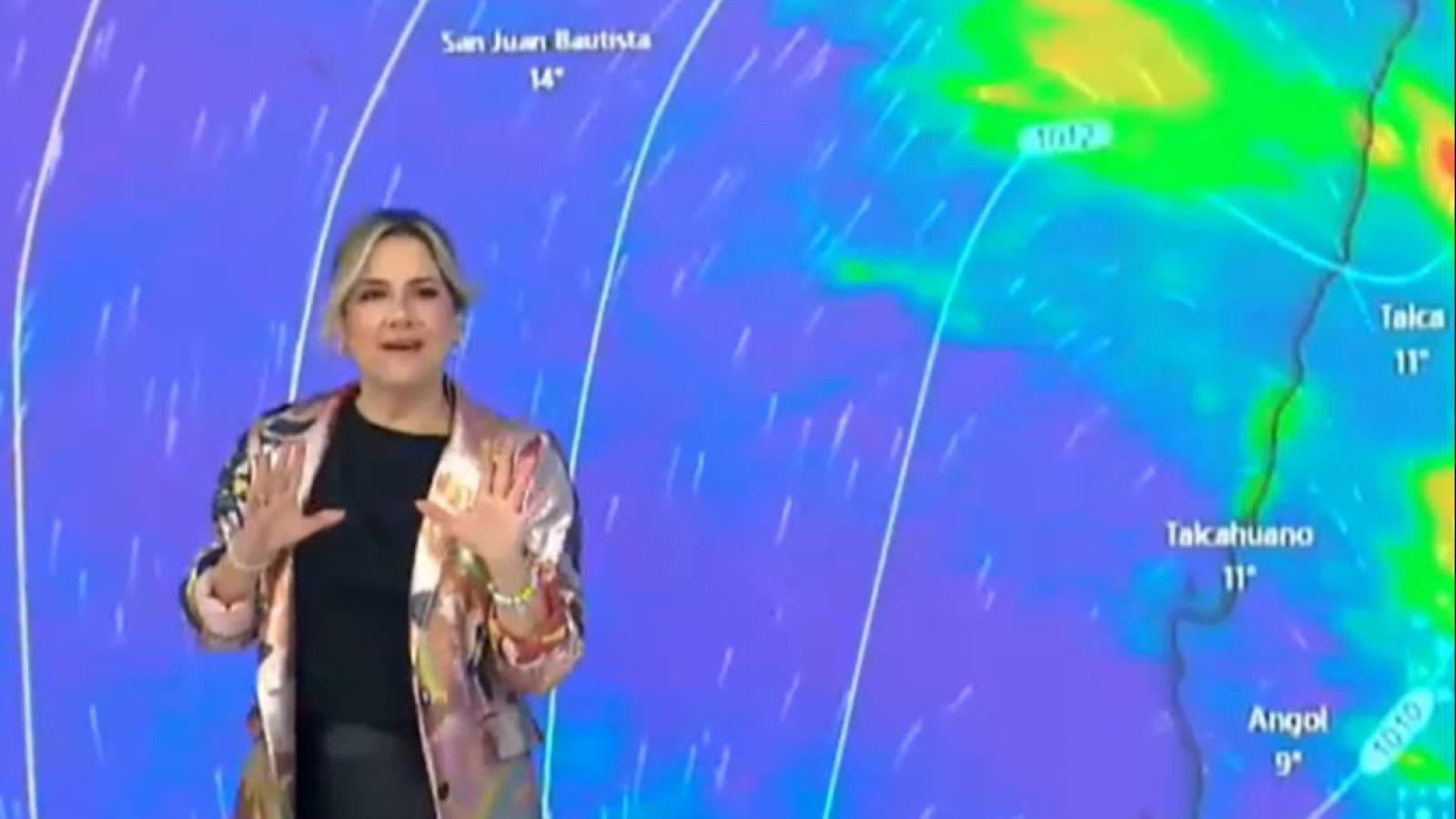 Michelle Adam y el informe del tiempo 
