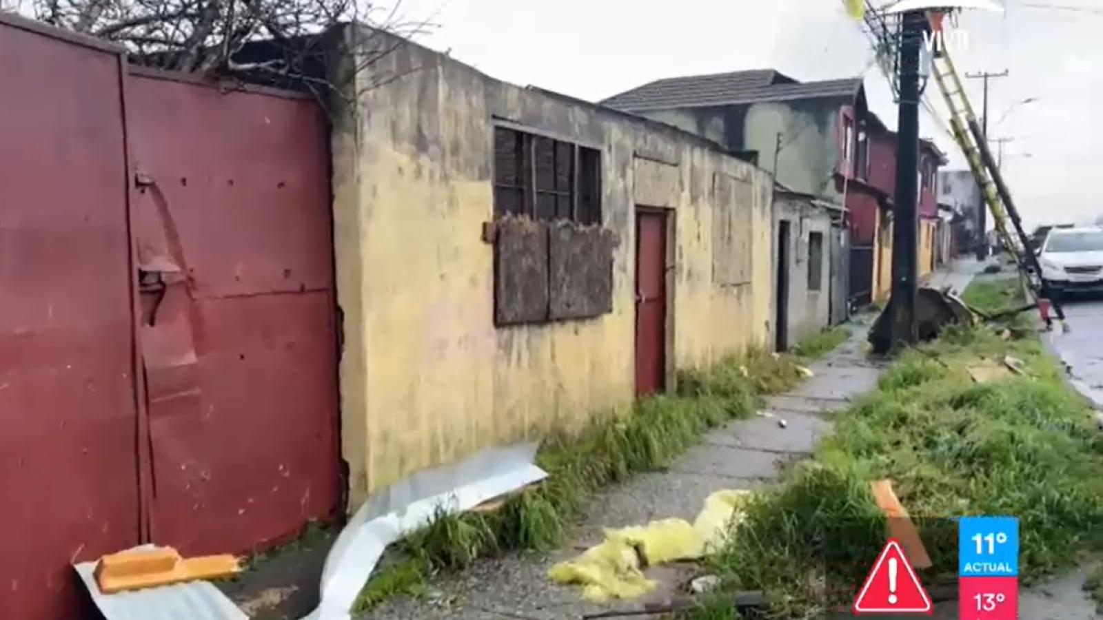 Aseguran que inicio del tornado en Penco fue "muy similar al terremoto del 2010"