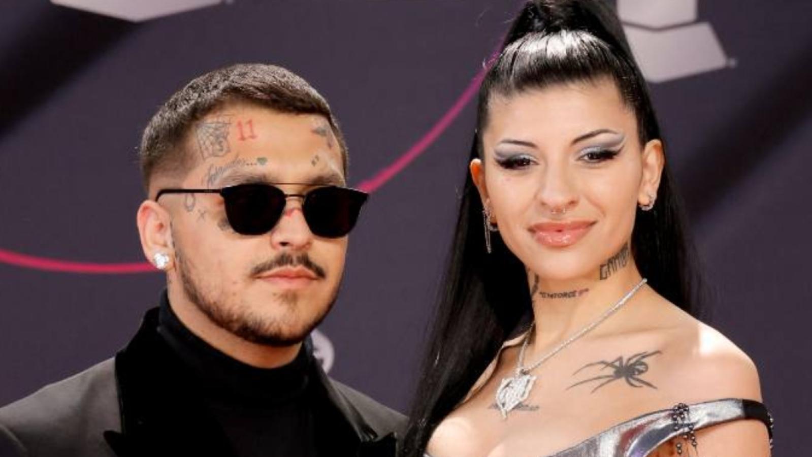 Cazzu y Christian Nodal - Créditos: AFP