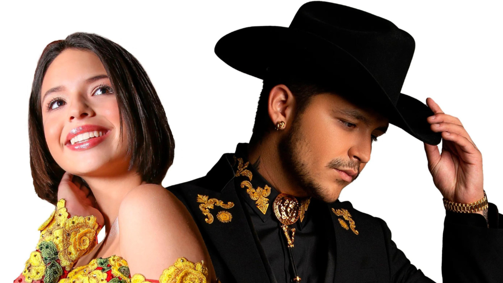 Christian Nodal y Ángela Aguilar