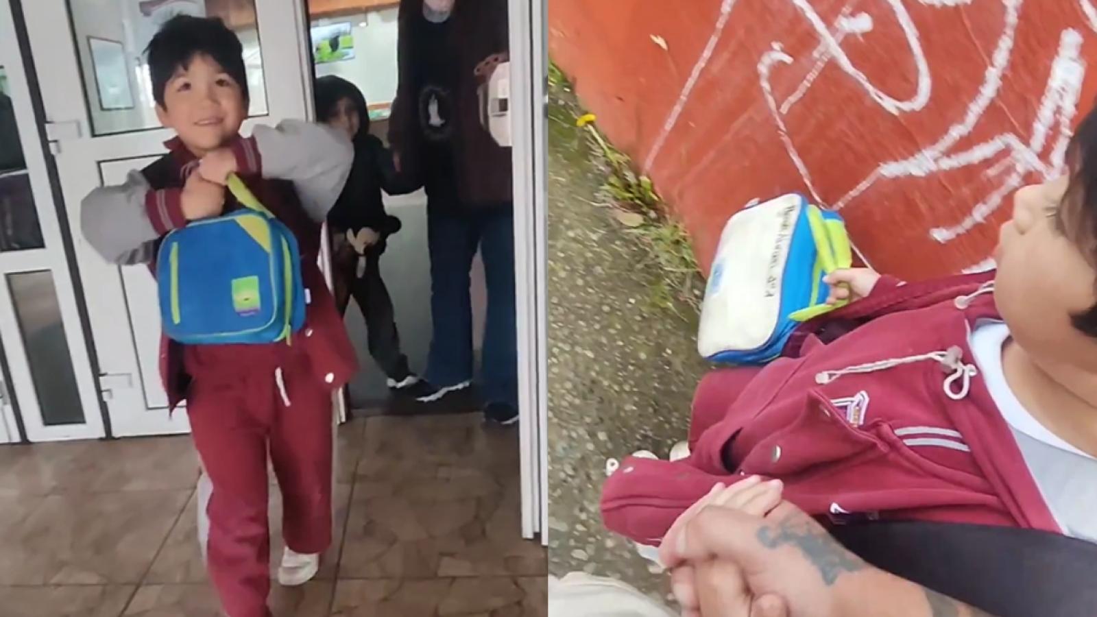 Hombre emociona a su pequeño hijo con tremenda sorpresa - Captura