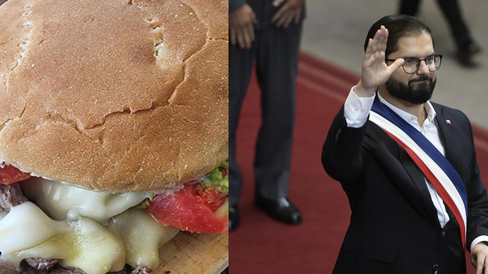 Presidente Boric y su sándwich 'Boric Font' - Agencia Uno