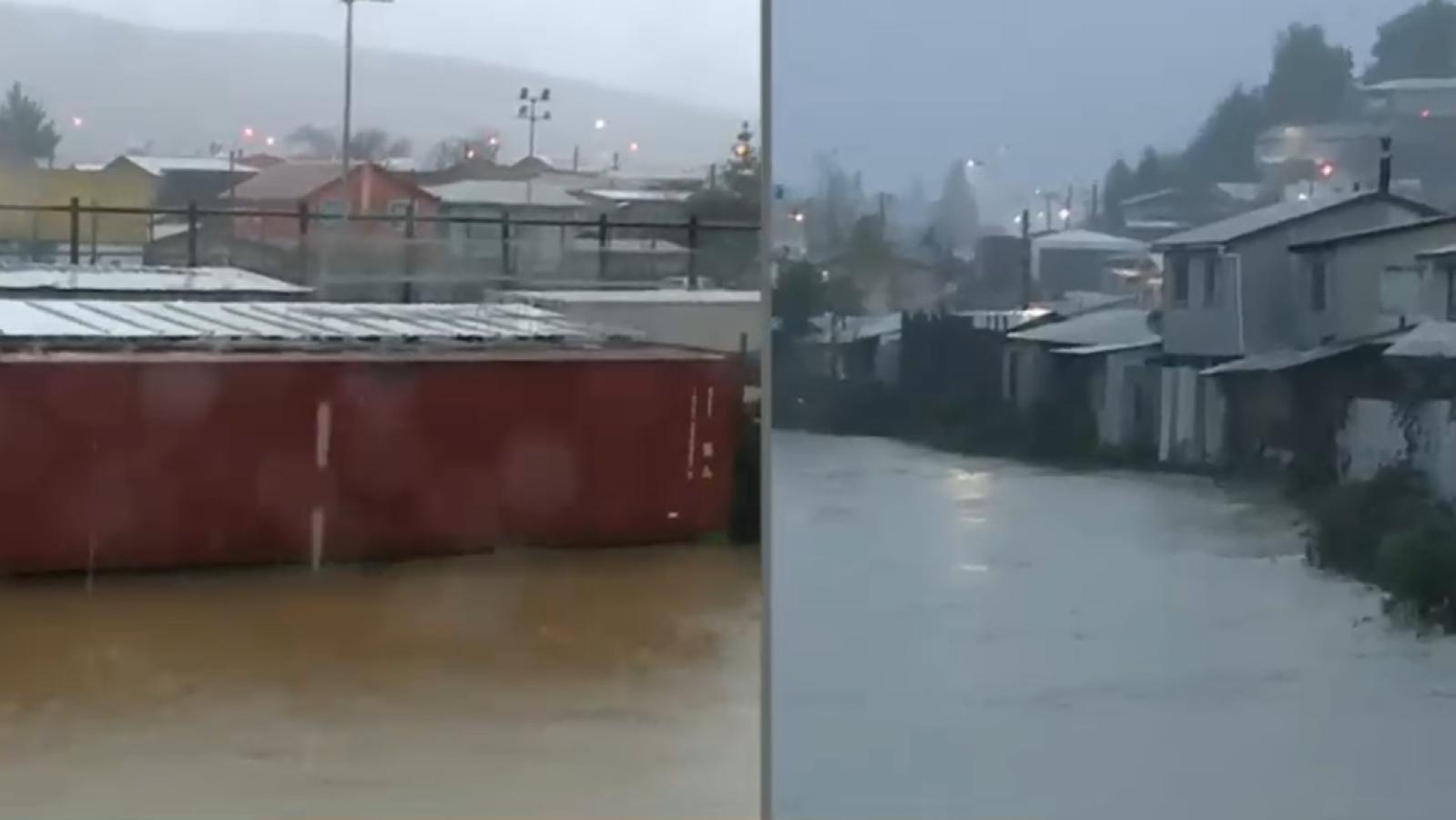 Vecinos del río Curanilahue no han evacuado pese al peligro de inundación