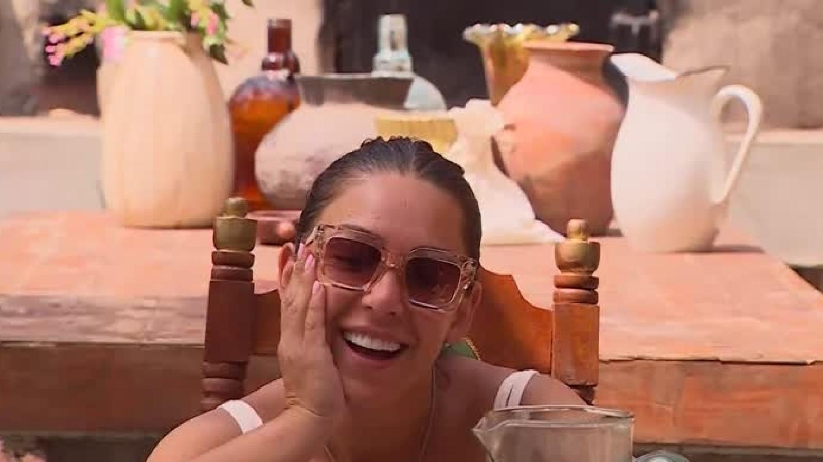 Mariela Sotomayor, rememorando el el momento.