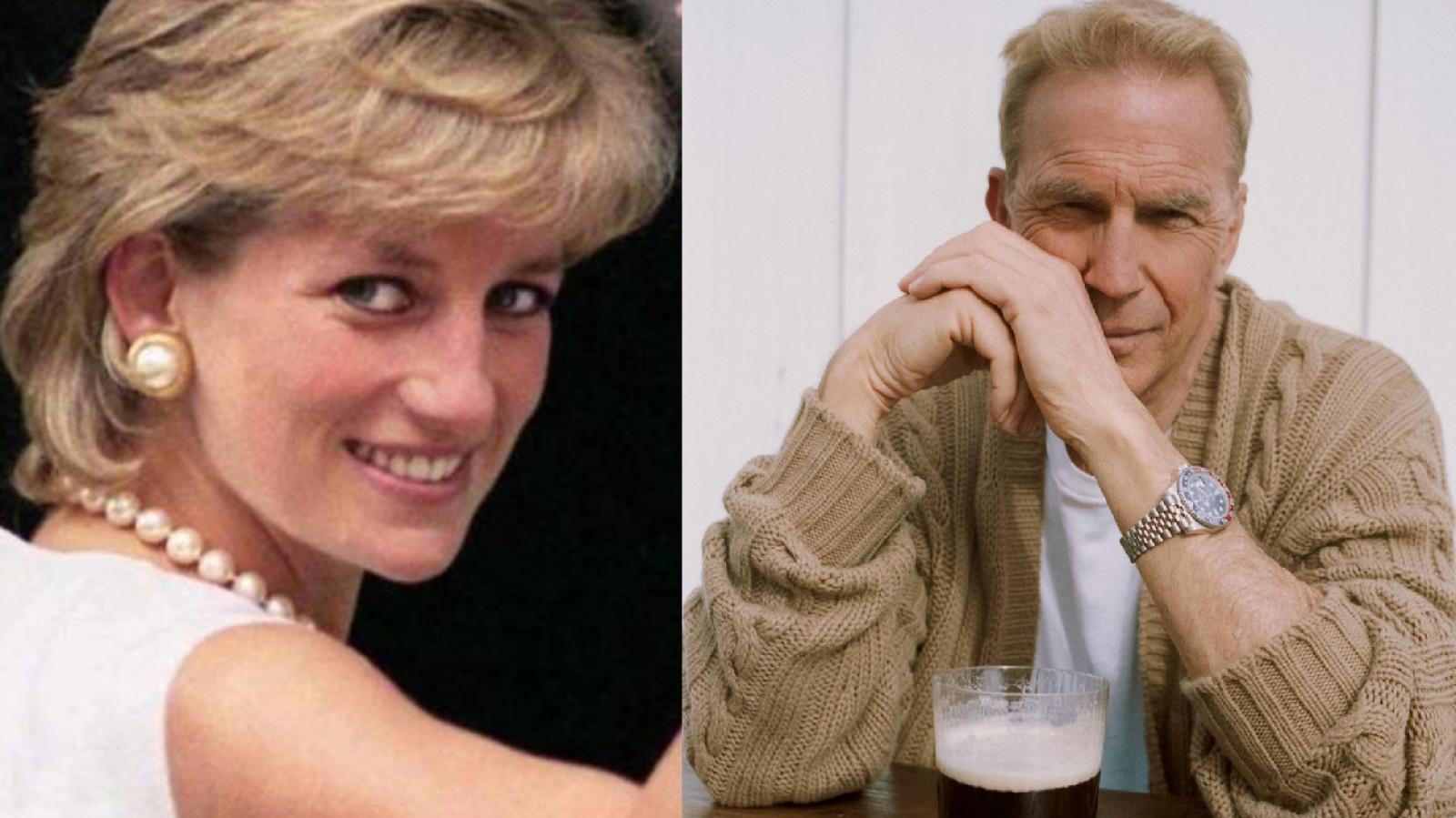 Lady Di y Kevin Costner