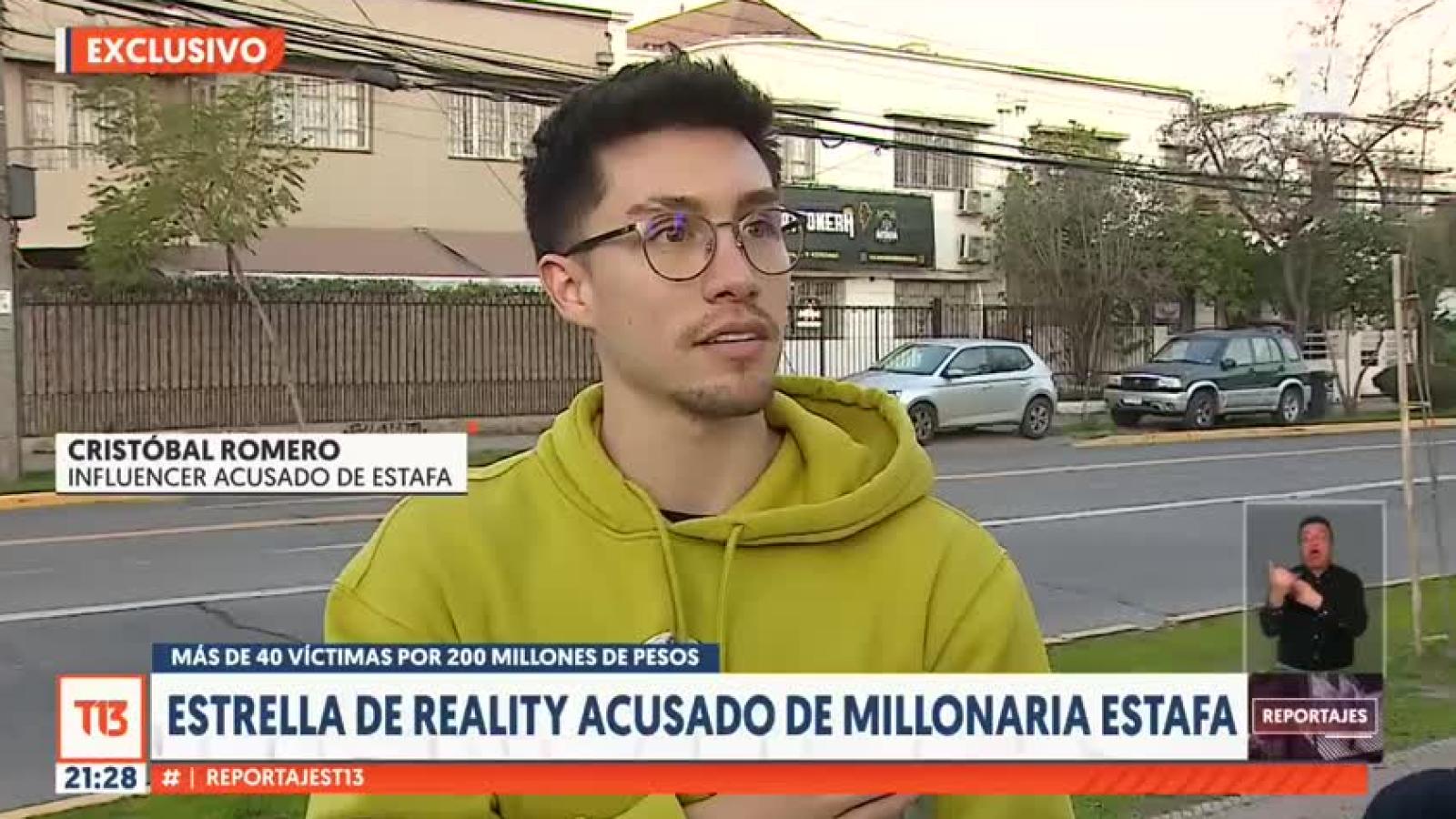 Cristóbal Romero es acusado de estafa - Teletrece