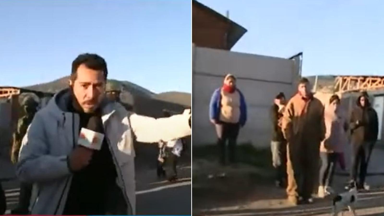 Equipo de "Tu Día" vive tenso momento con vecinos que defendían toma en Puente Alto