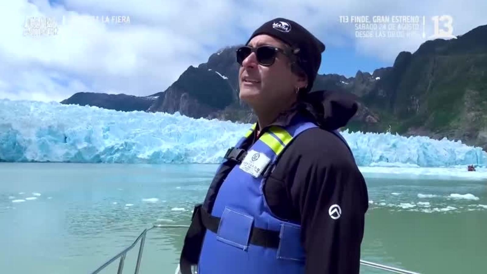 Claudio Iturra en el Glaciar San Rafael - La Ruta de la Patagonia