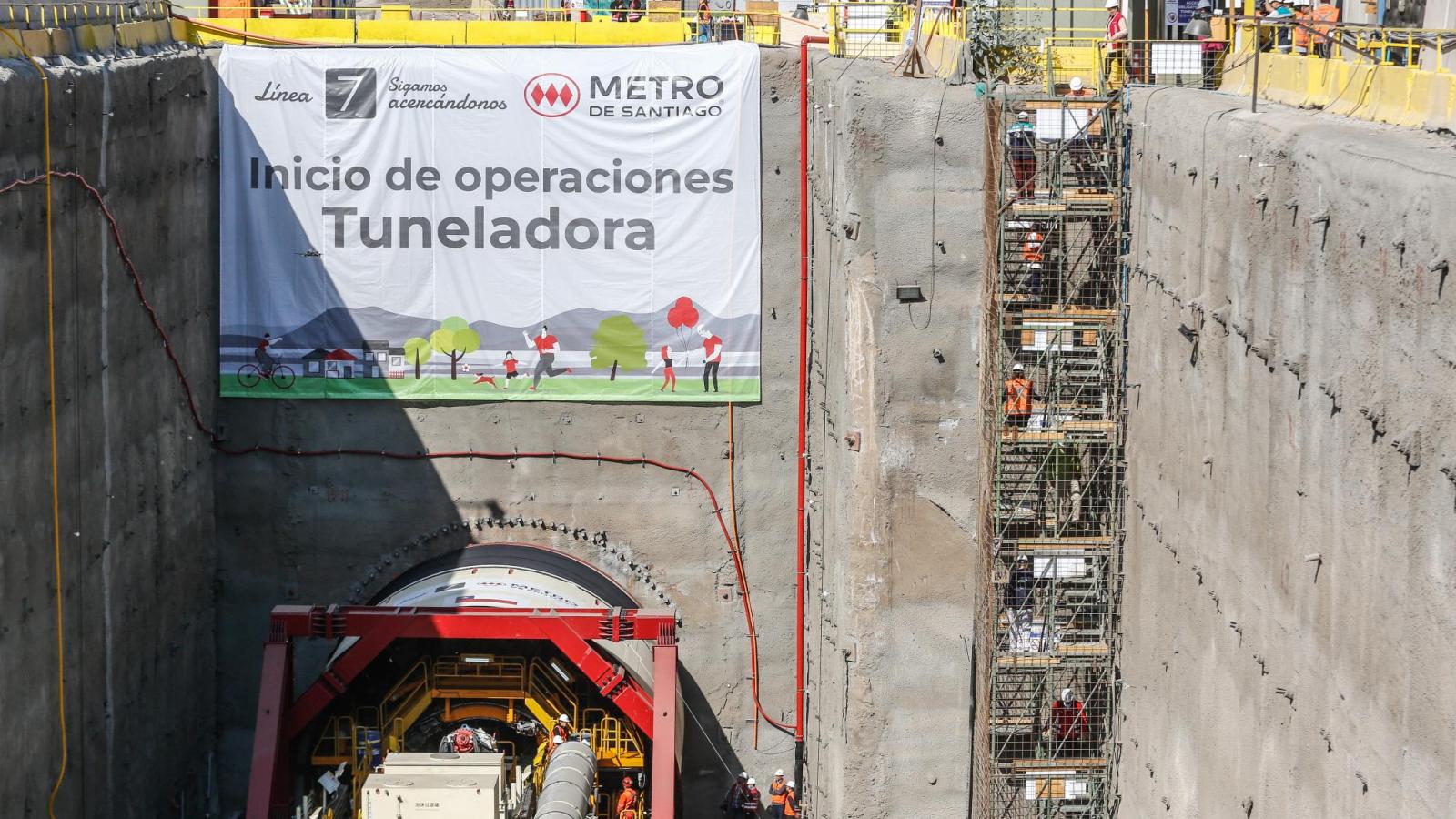 El recorrido de la futura línea 7 del Metro de Santiago