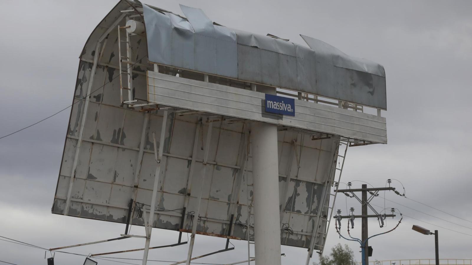 Los estragos que dejó el viento del último sistema frontal - Agencia Uno