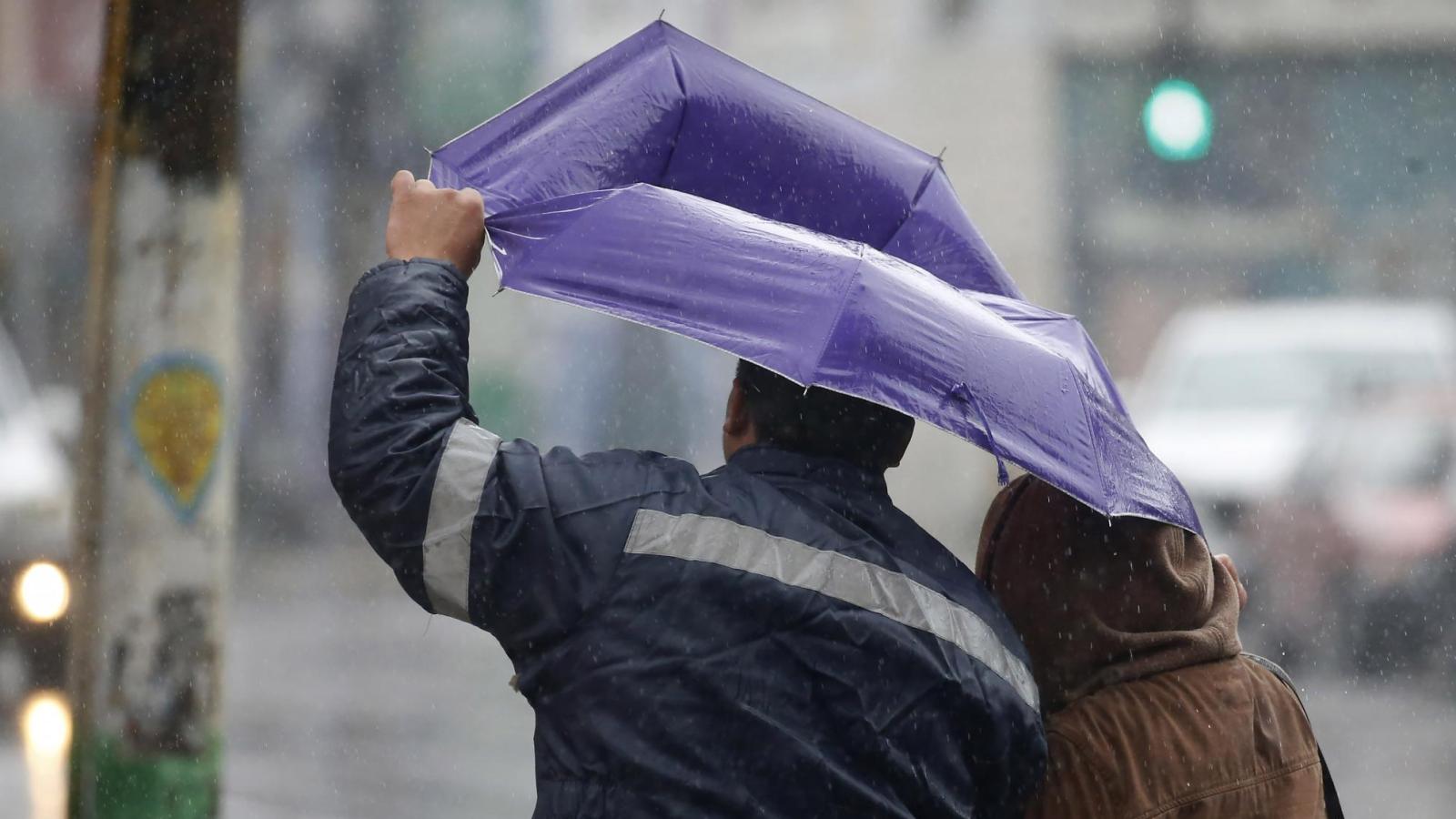 Lluvia viento