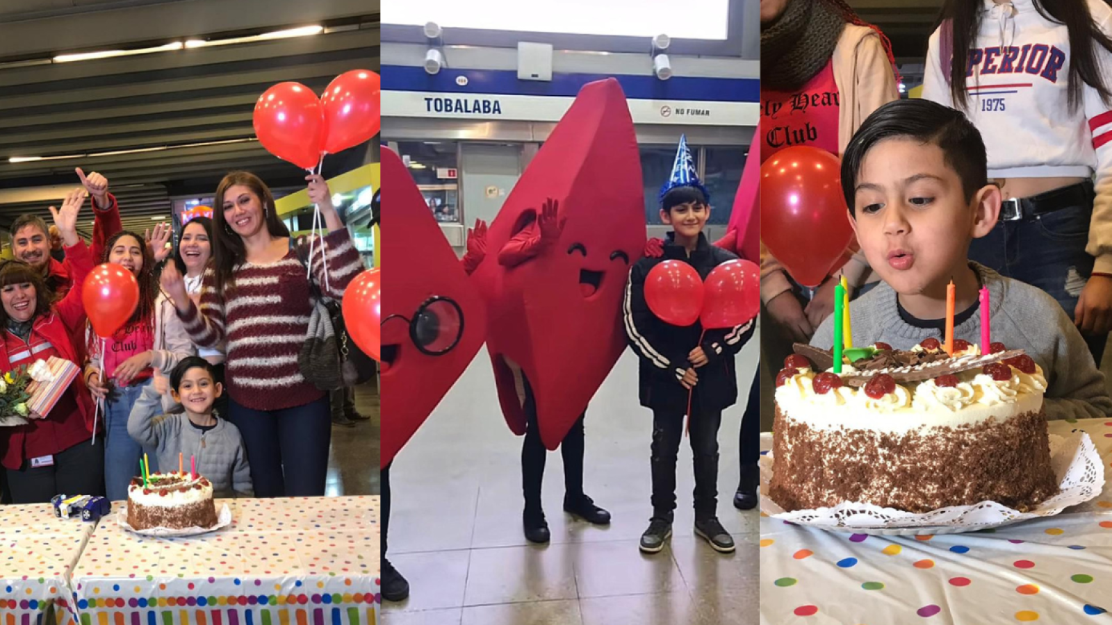 Martín en estación Tobalaba