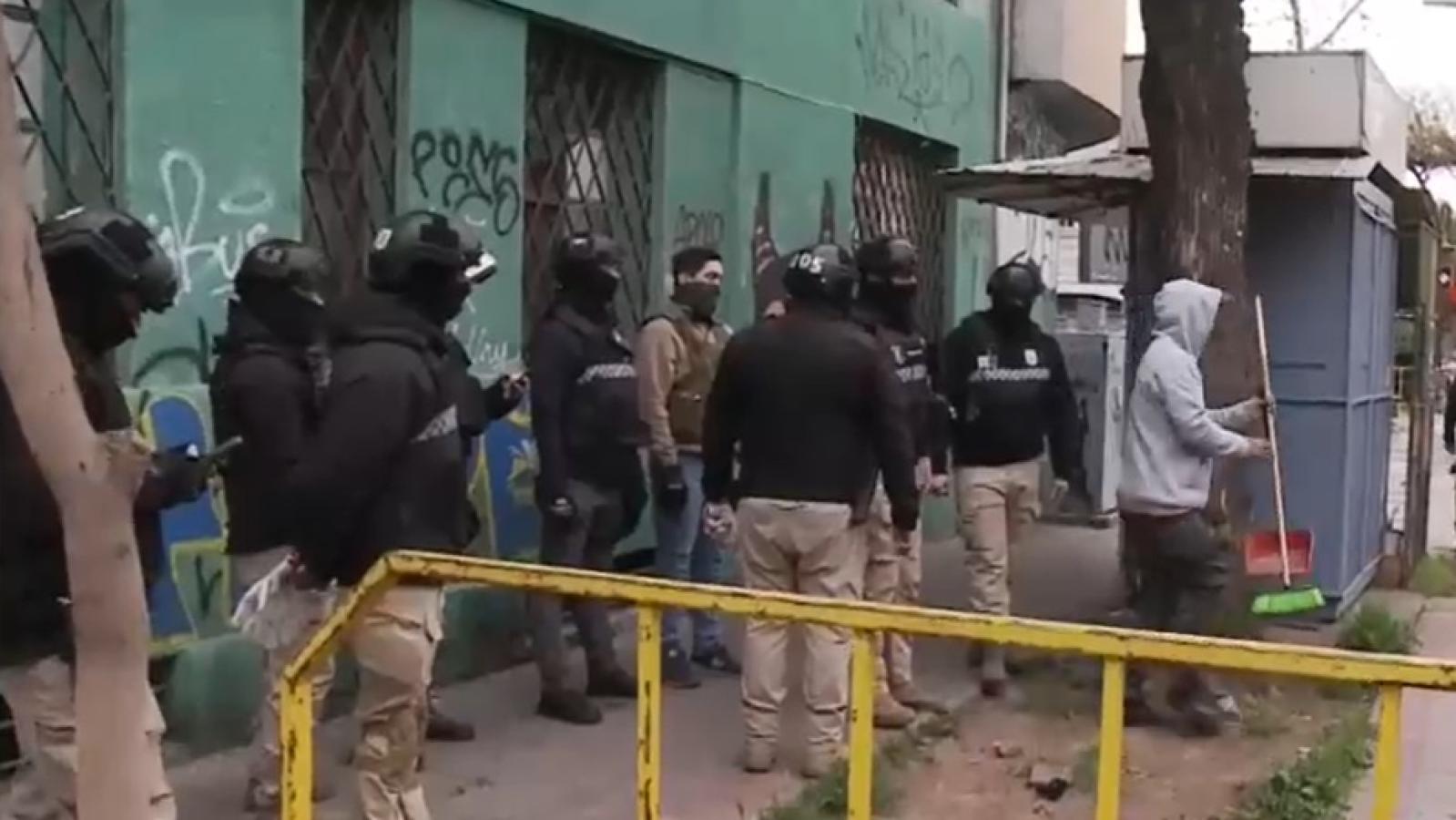 Desalojo en Santiago