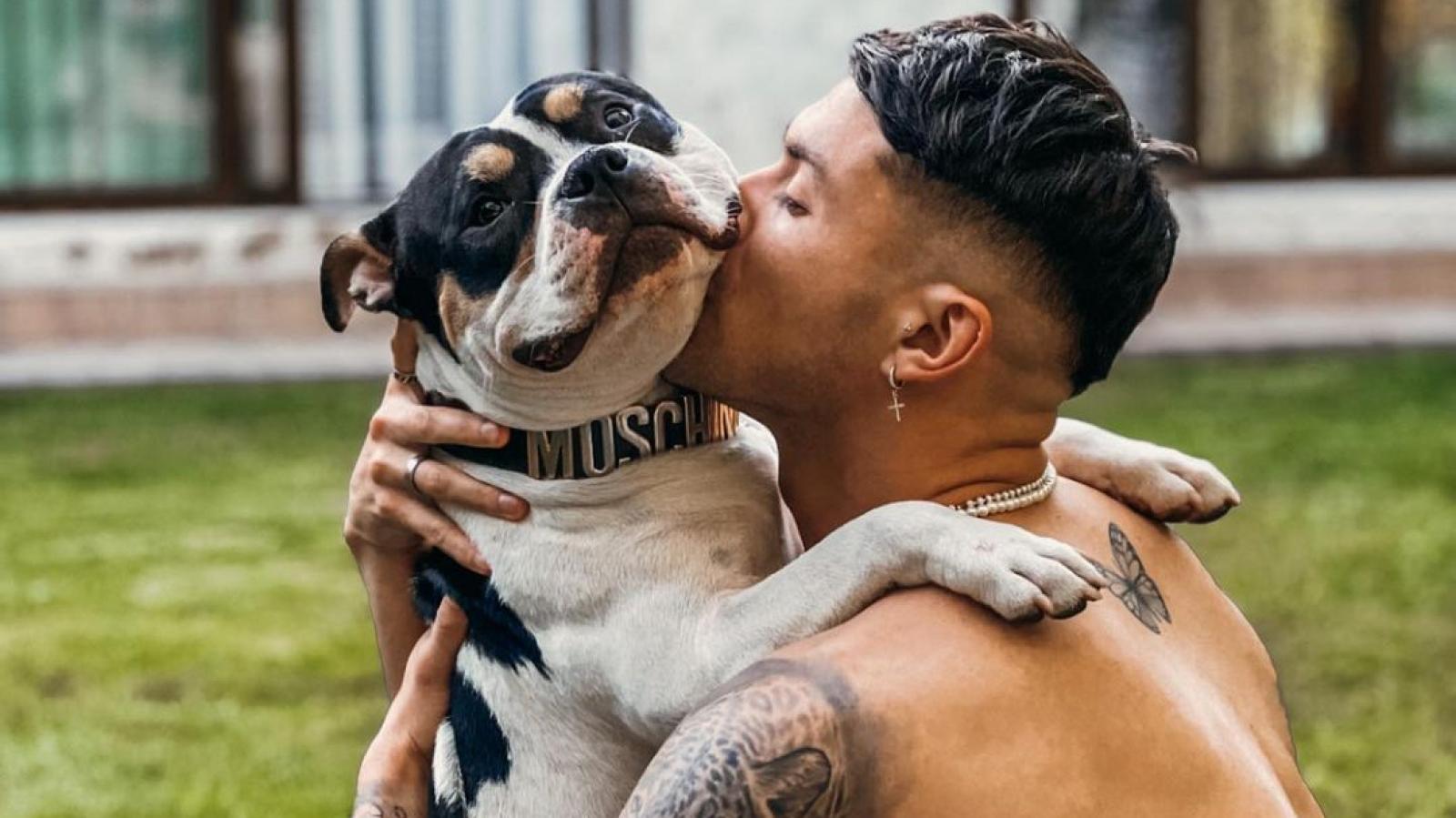 Nicolás Solabarrieta y su perro Malak
