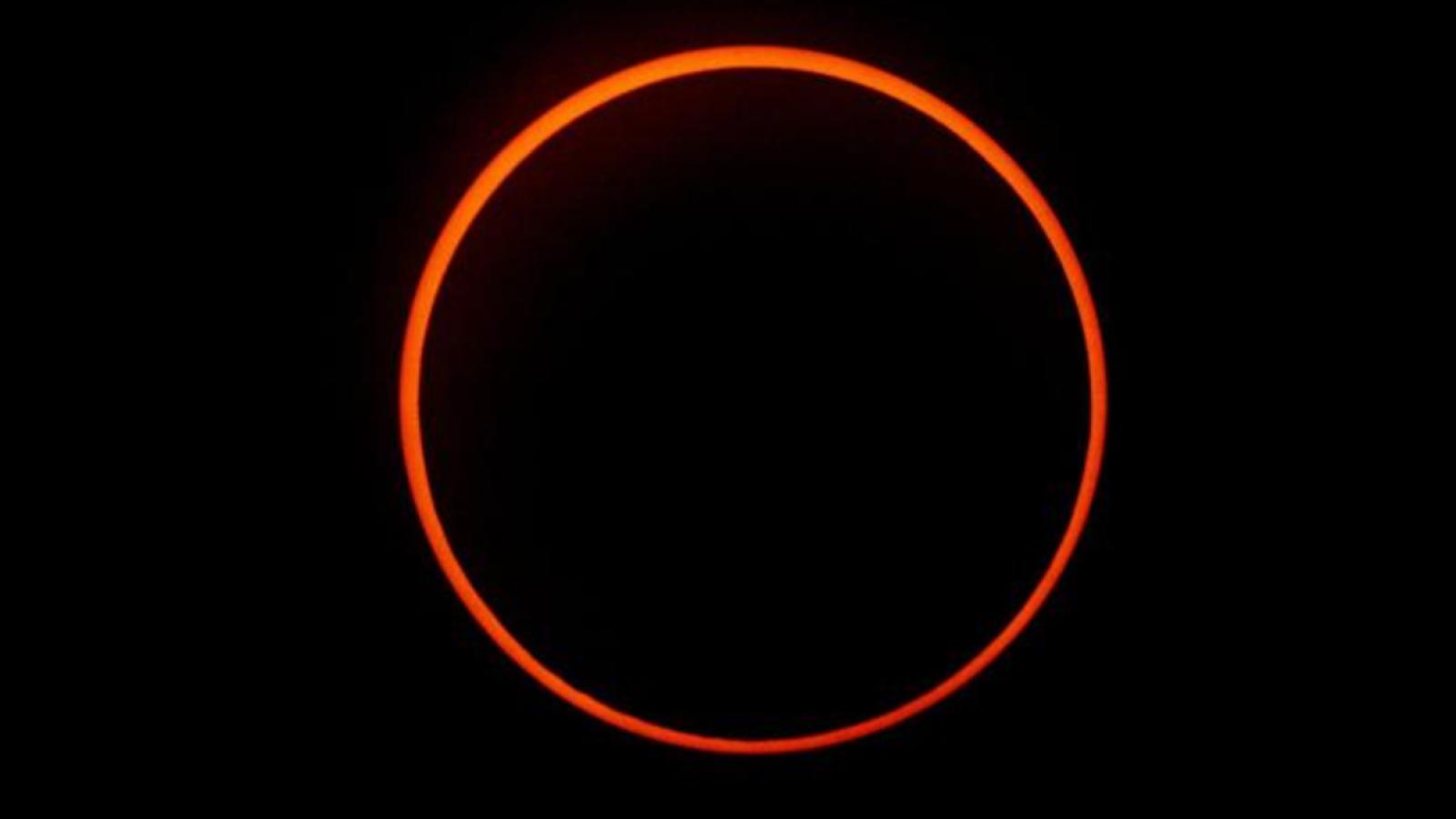 Eclipse solar anular - Créditos de la foto: AFP