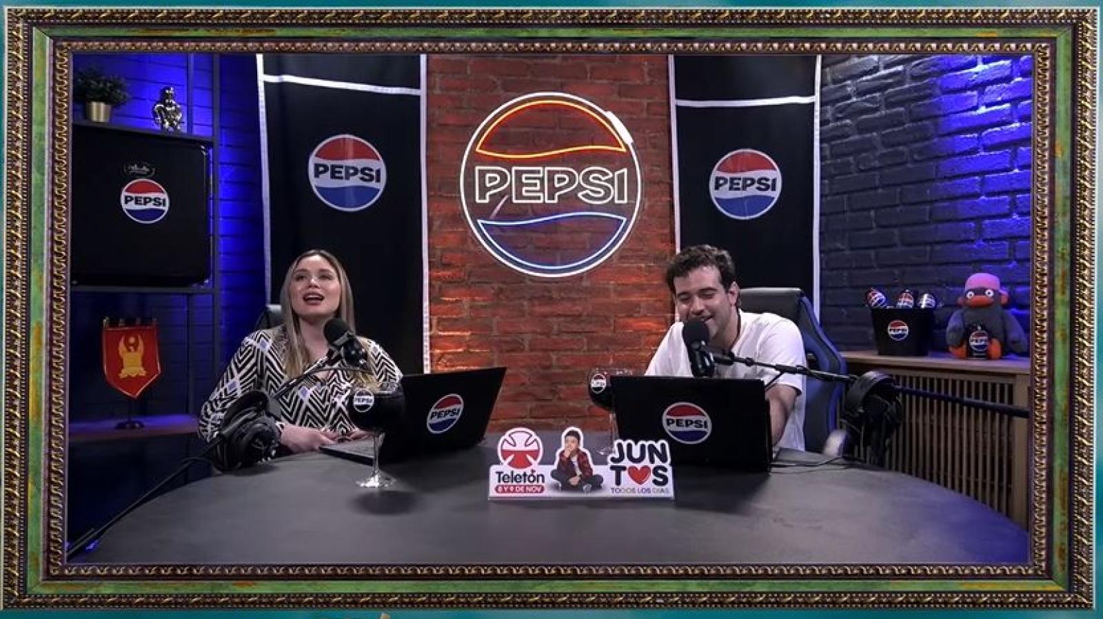 React Pepsi con Pía Pérez y Diego