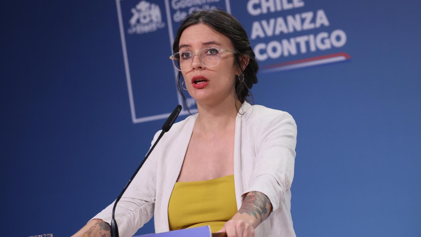 ministra vocera de Gobierno Camila Vallejo
