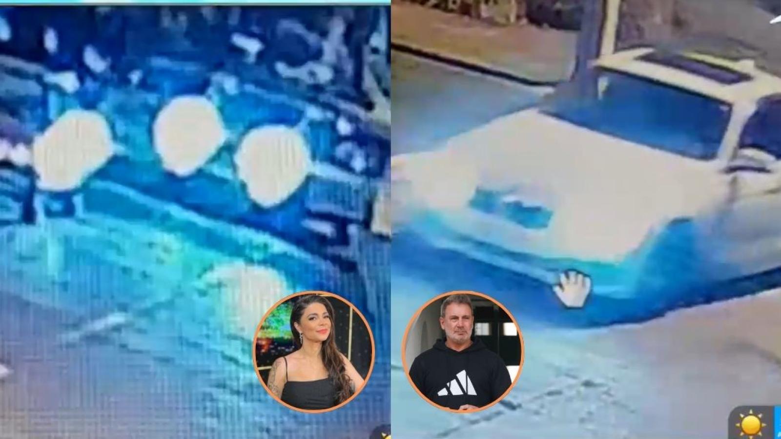 Cámaras de seguridad captan momento exacto de la encerrona que sufrieron Antonella Ríos y Marcelo Barticciotto