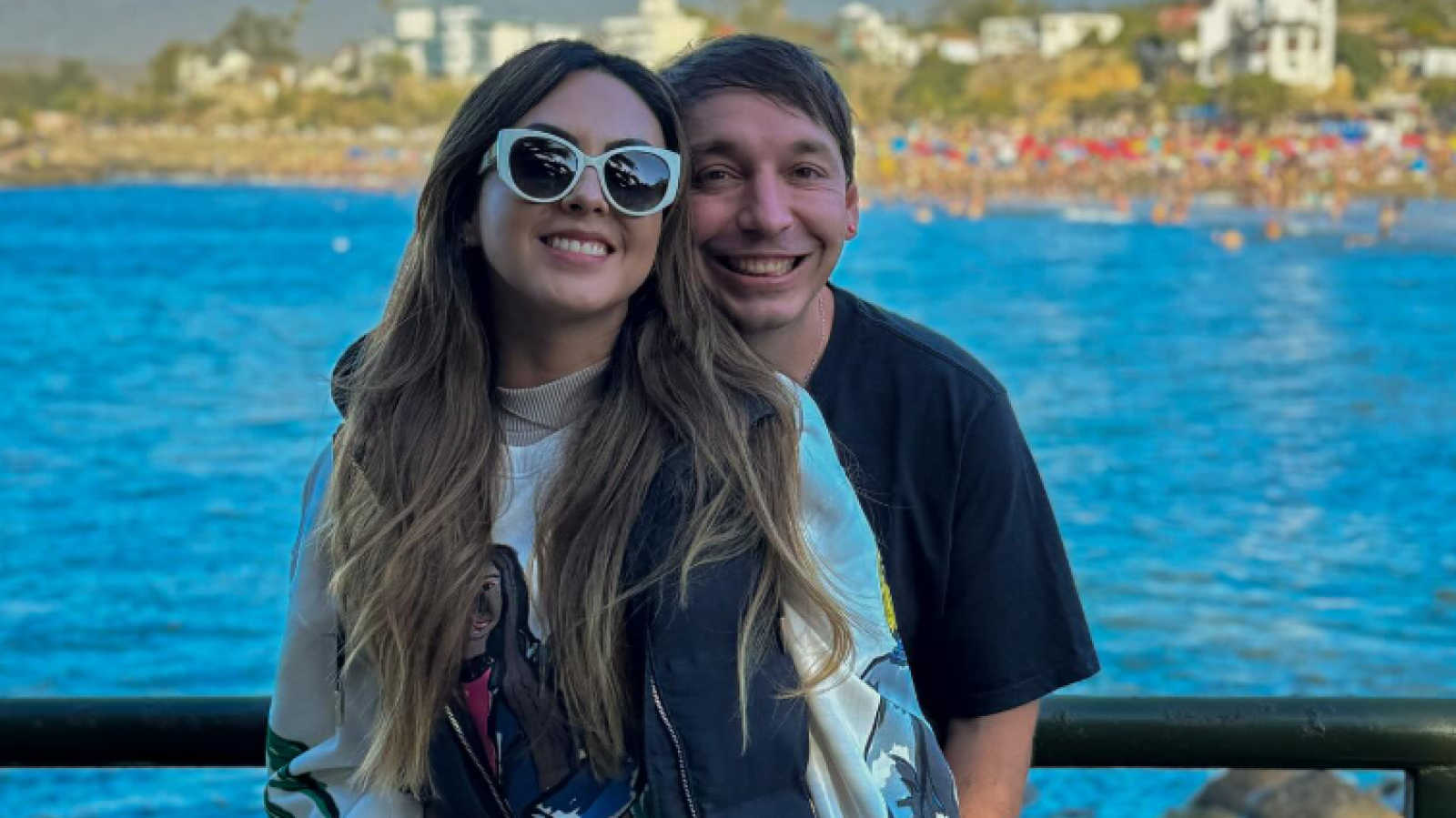 Karina León junto a Rodrigo Gallina