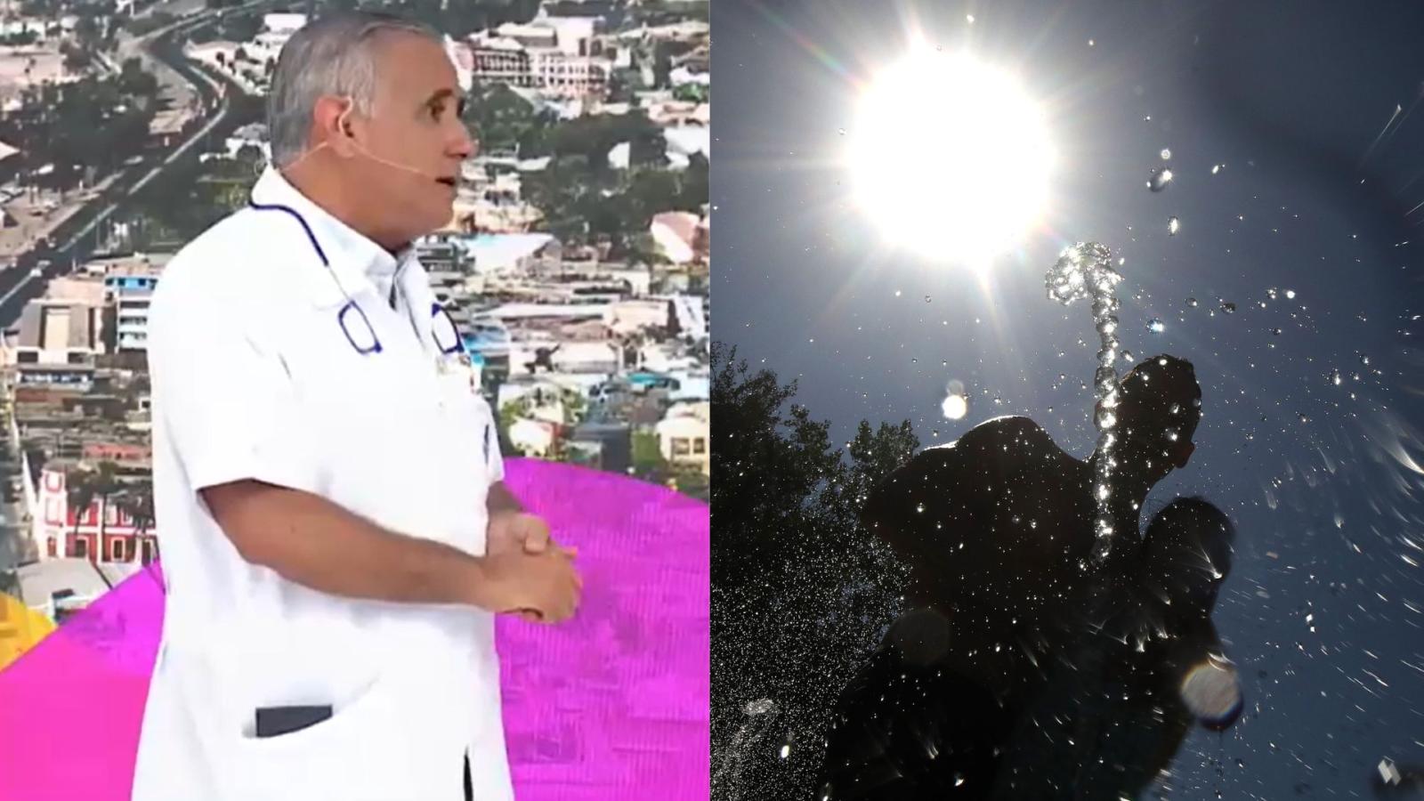 Doctor Ugarte explica cómo ayudar a una persona que sufre un golpe de calor