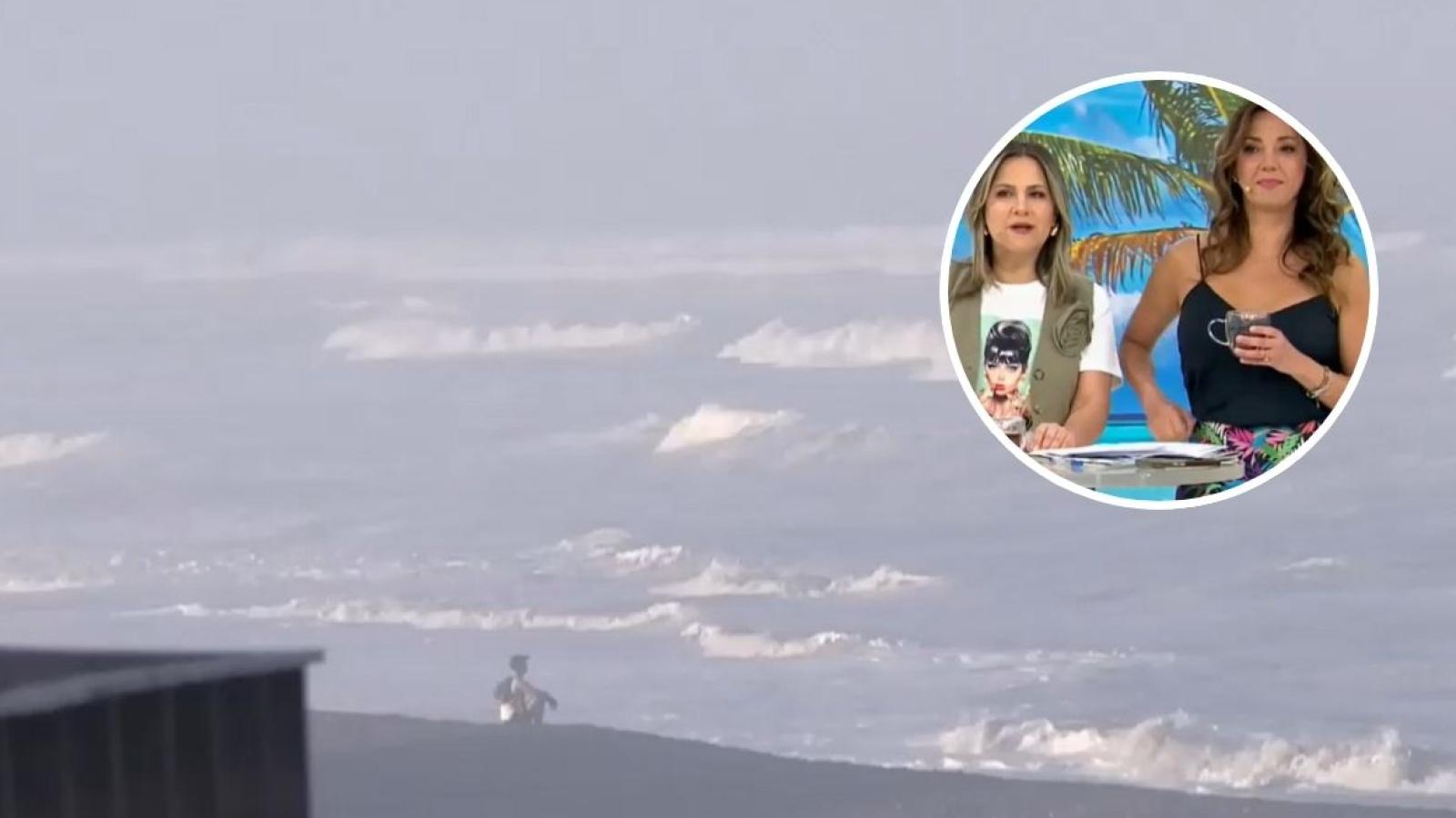Imagen de hombre solitario en la playa generó preocupación en el equipo de Tu Día: "¿Qué estará pensando?"