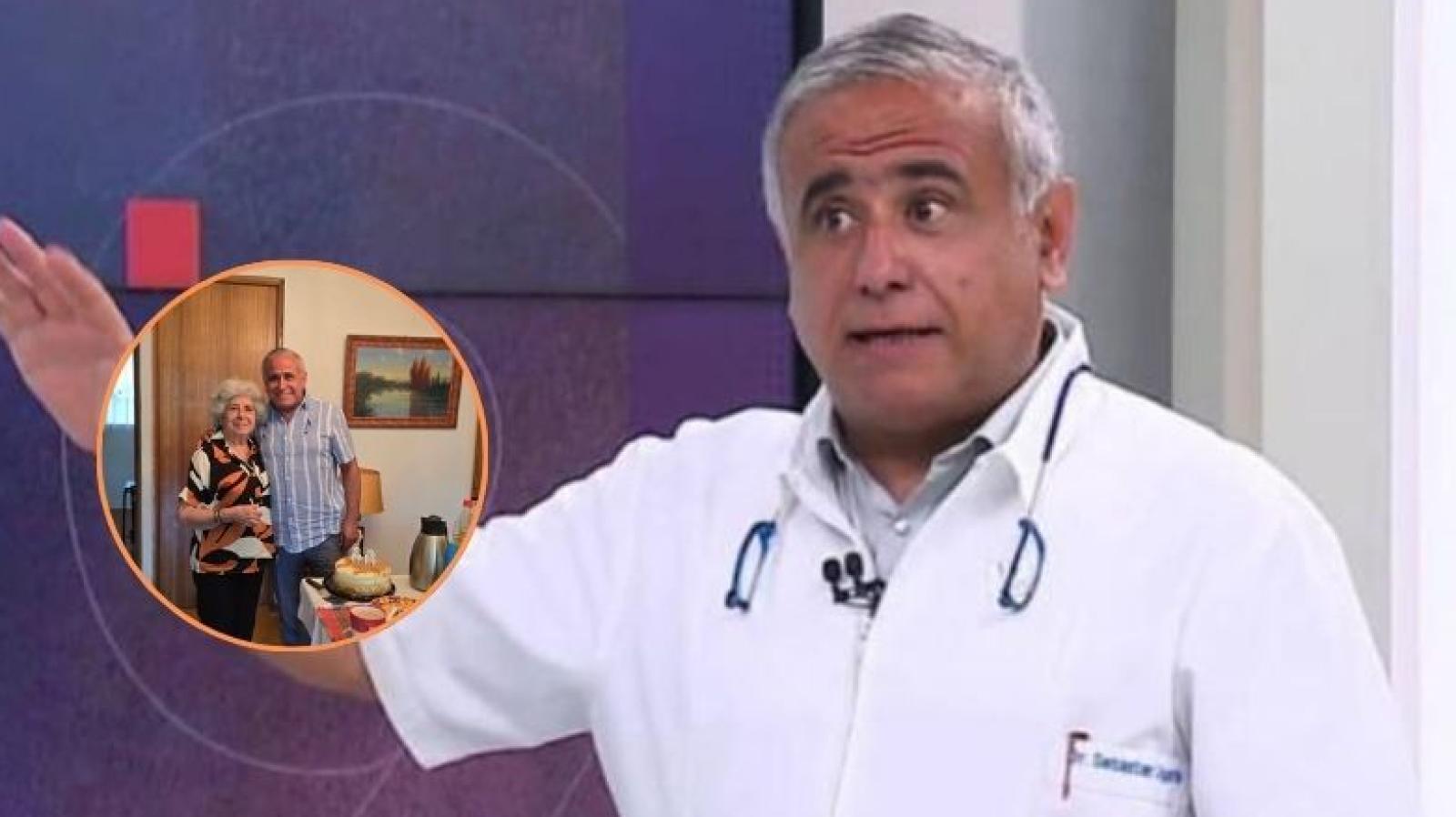 Doctor Sebastián Ugarte celebró sus 66 años en compañía de su madre: "Estaba muy contenta"