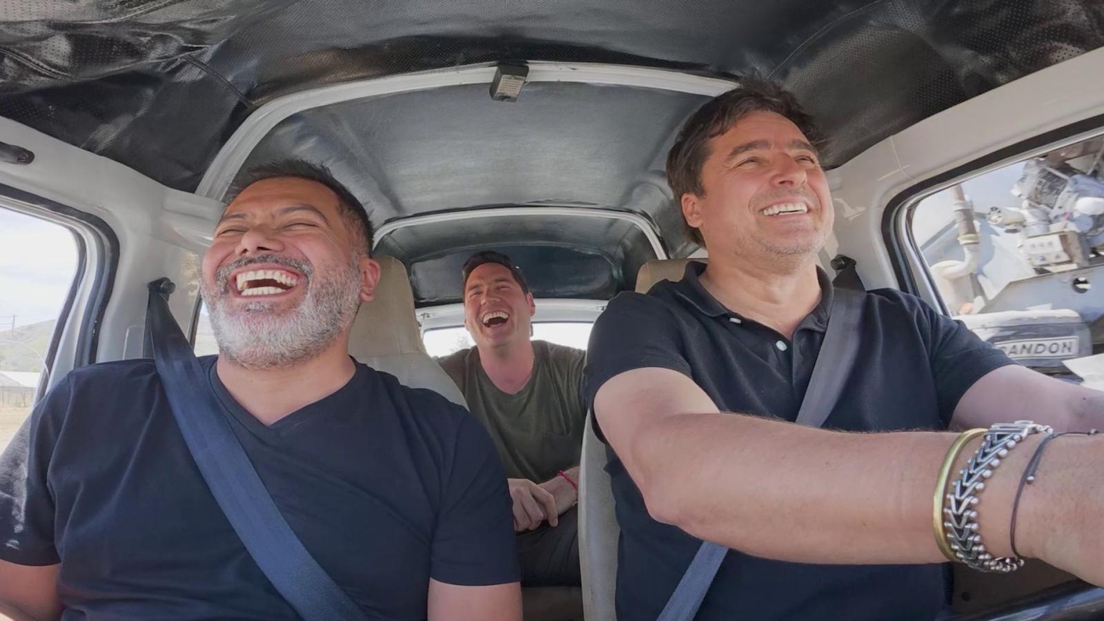 Pancho Saavedra, Jorge Zabaleta y Pedro Ruminot en "Socios por Chile"