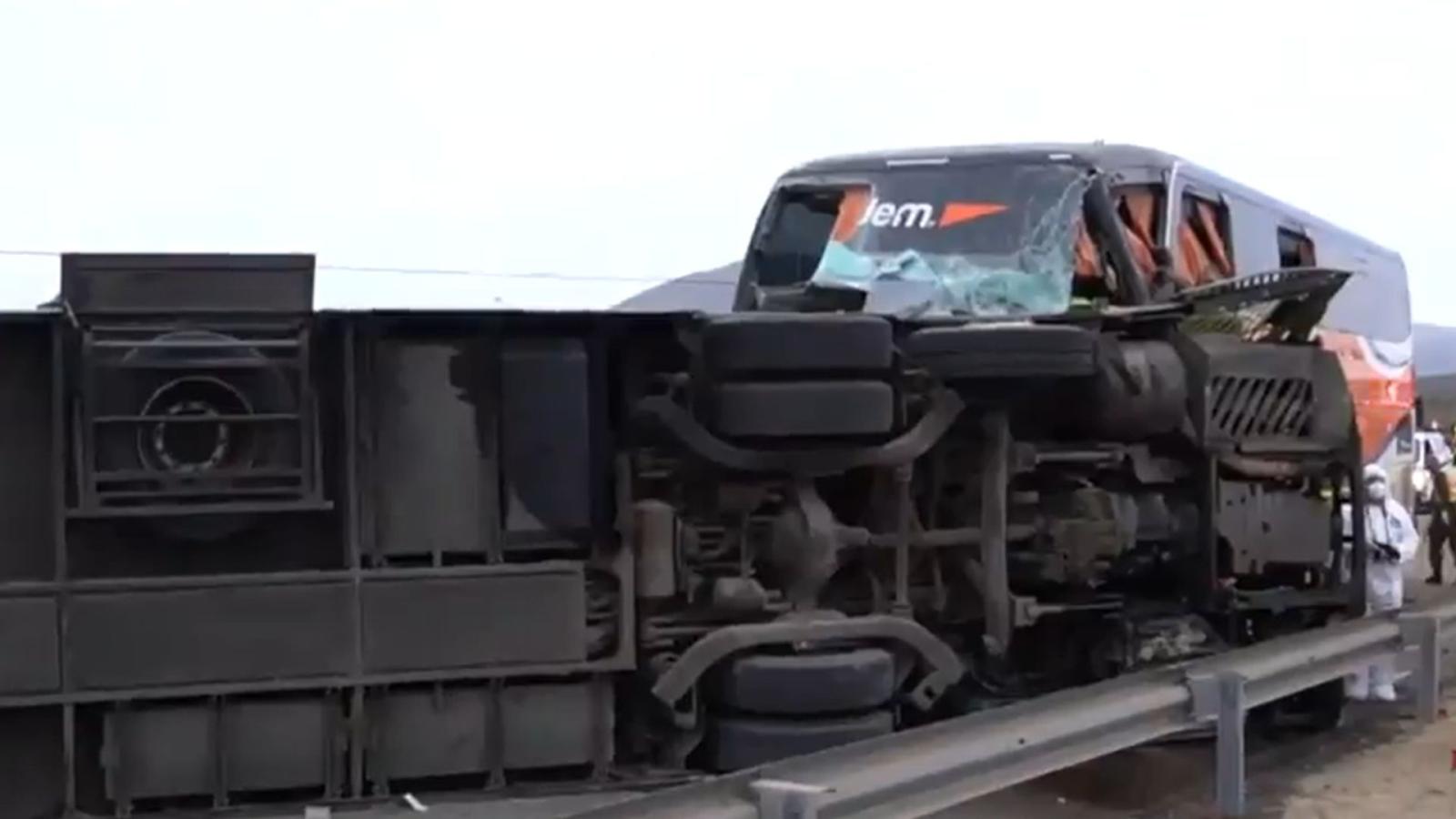 Trágico accidente en Coquimbo: La acción que realizaron ocupantes de bus volcado para intentar evitar el hecho