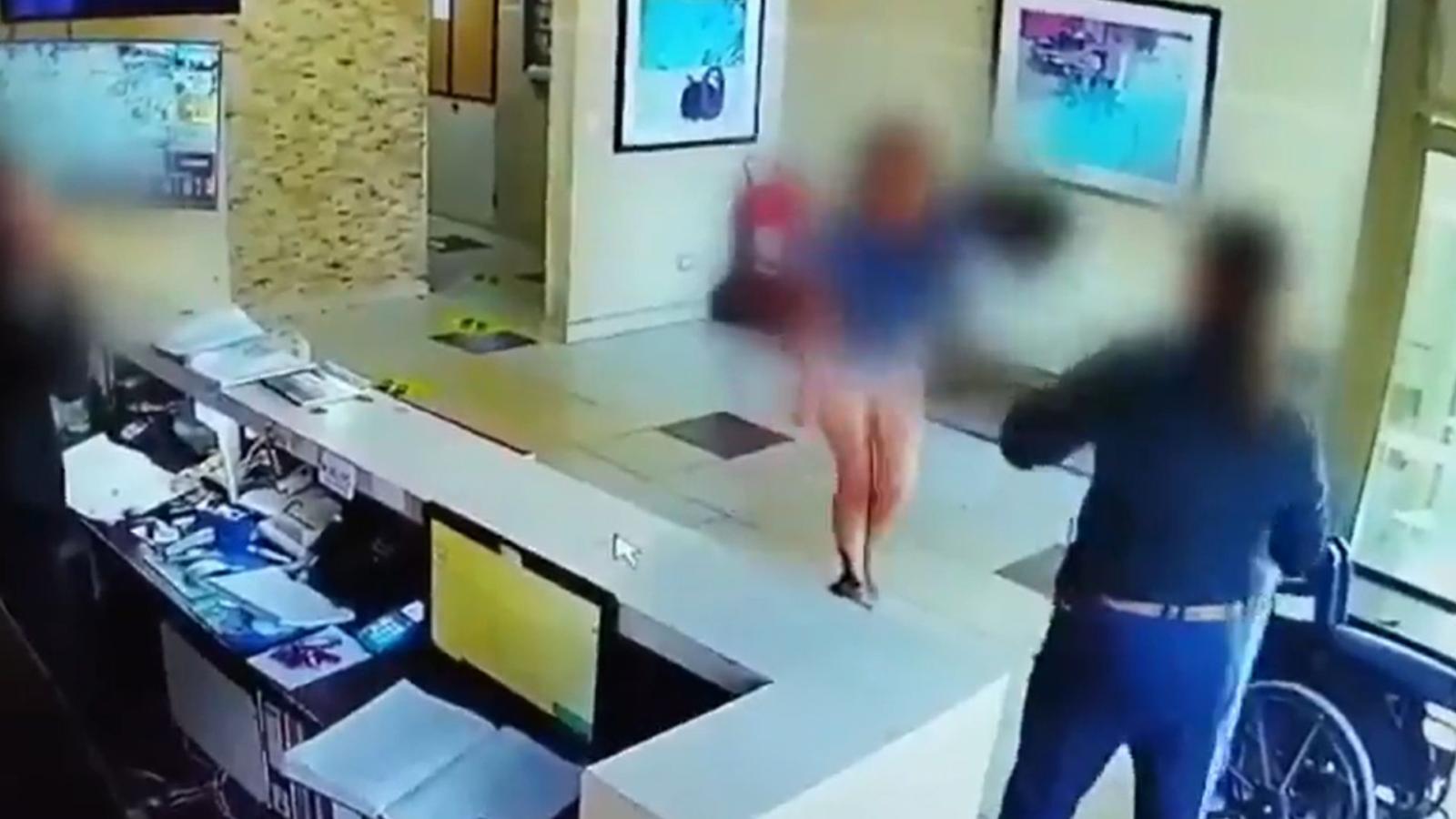 Mujer usó inusual objeto para agredir a conserje en Independencia