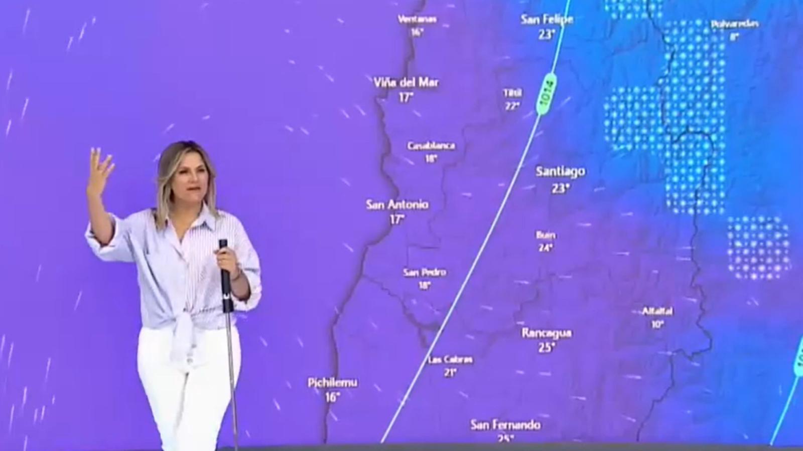 Michelle Adam entrega su pronóstico sobre posible tormenta eléctrica en Santiago