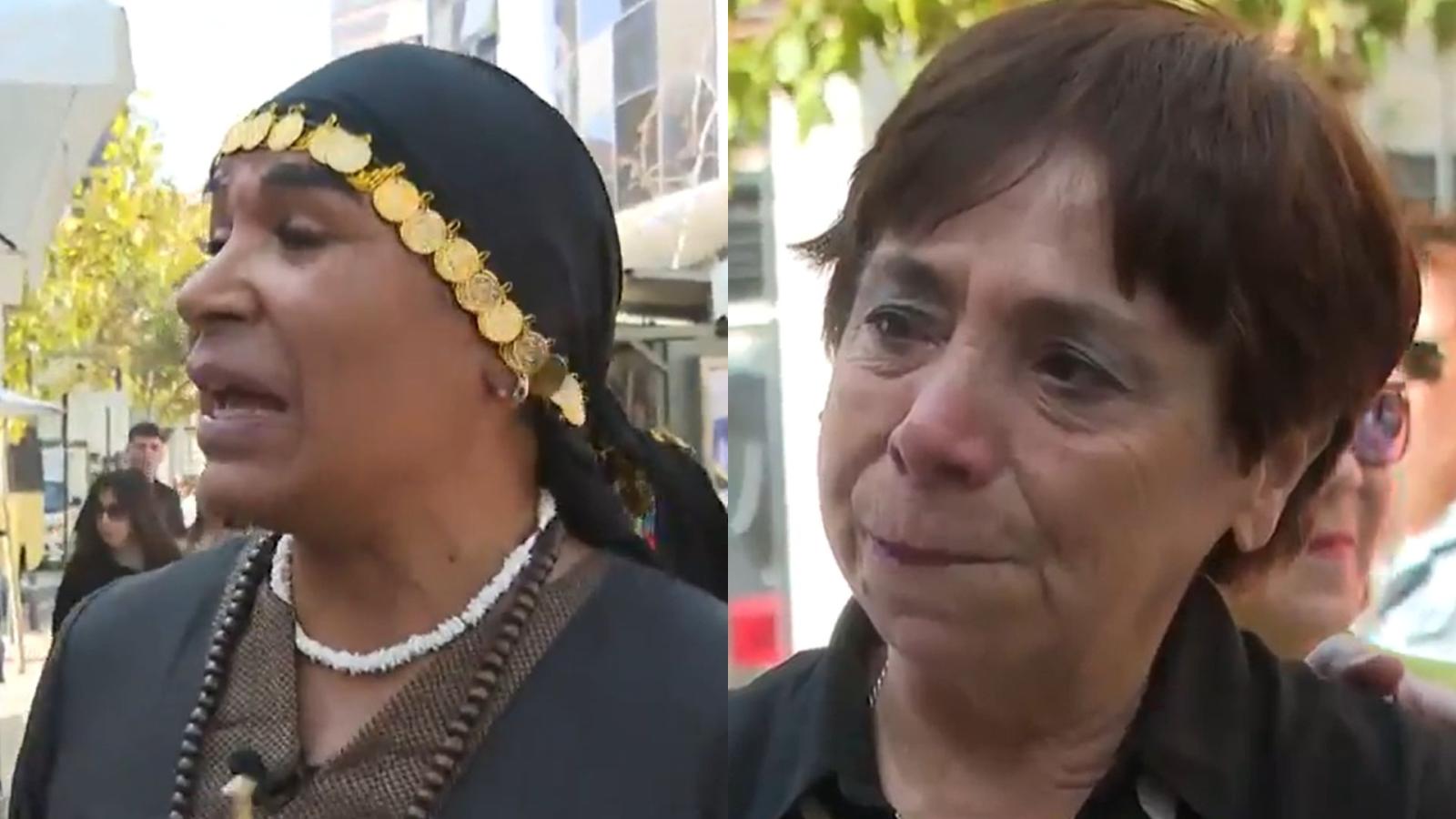 Psíquico Roberto Granda emocionó a los transeúntes de Santiago con sus poderes místicos