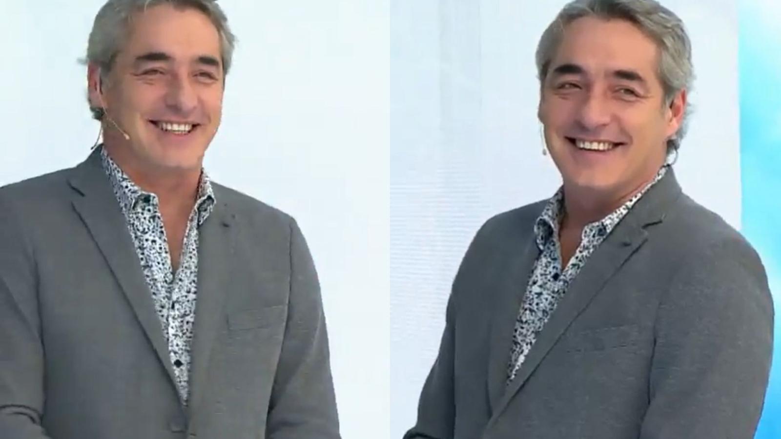 José Luis Repenning queda impactado al ver torta con su rostro
