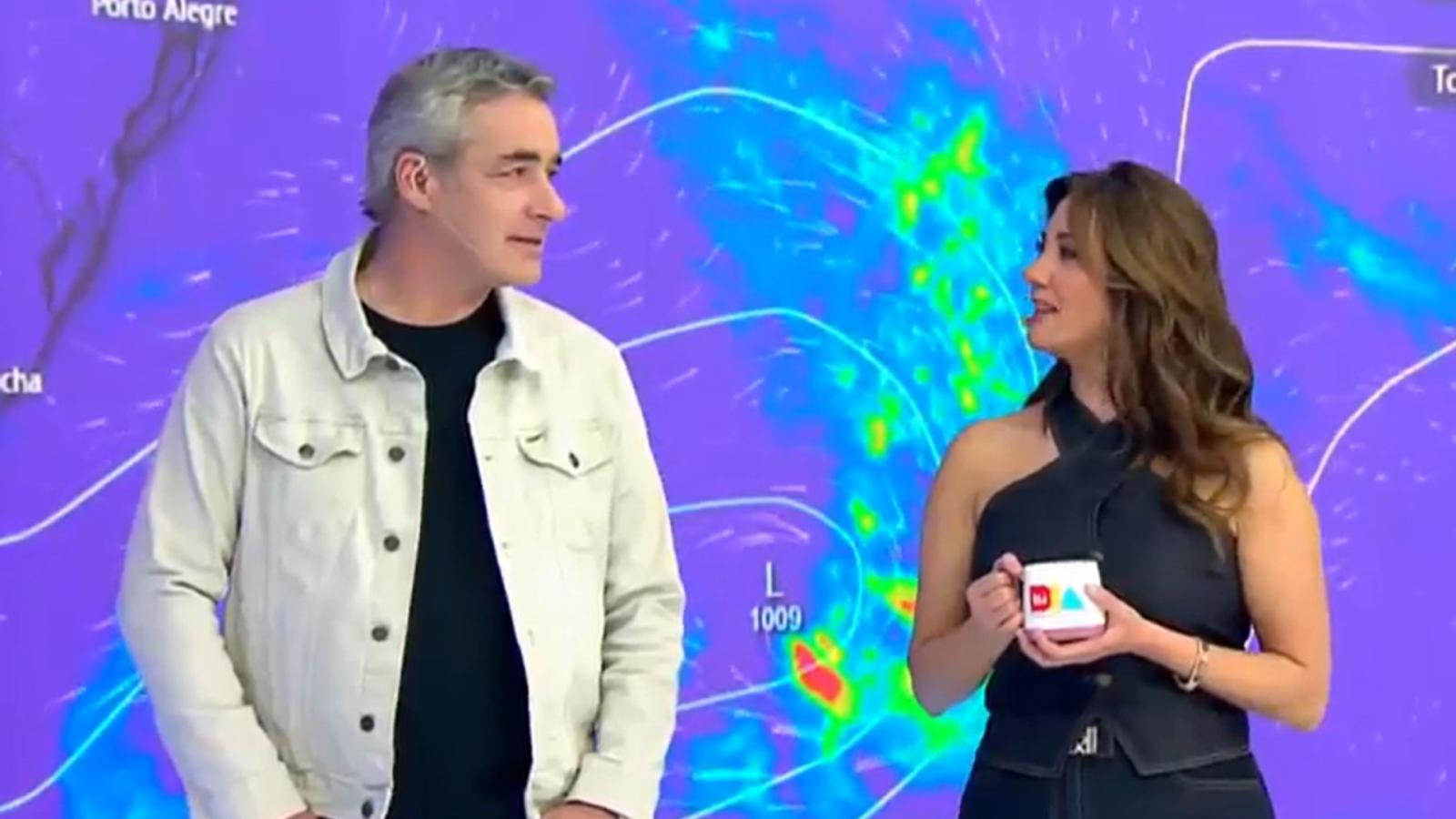 José Luis Repenning debió explicarle un tierno chiste a Priscilla Vargas