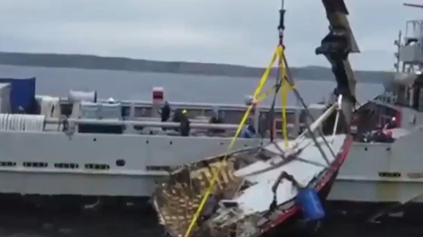 Exhiben inédito video de los pescadores de la lancha "Bruma"