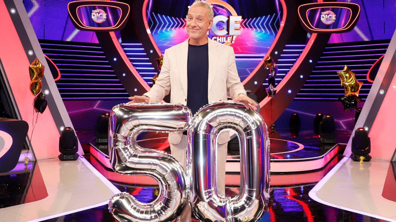 Martín Cárcamo celebró su cumpleaños 50 en "¡Qué Dice Chile!"