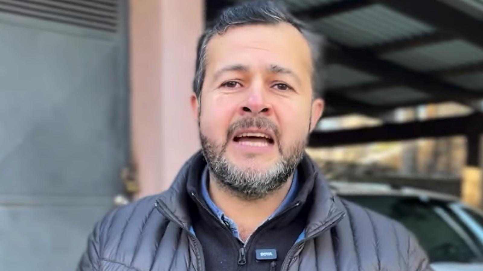 El alcalde de Melipeuco, Alejandro Cuminao/Instagram