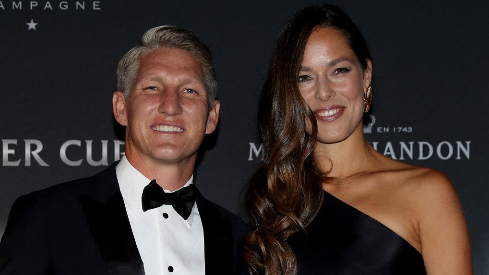 Bastian Schweinsteiger y Ana Ivanovic/AFP