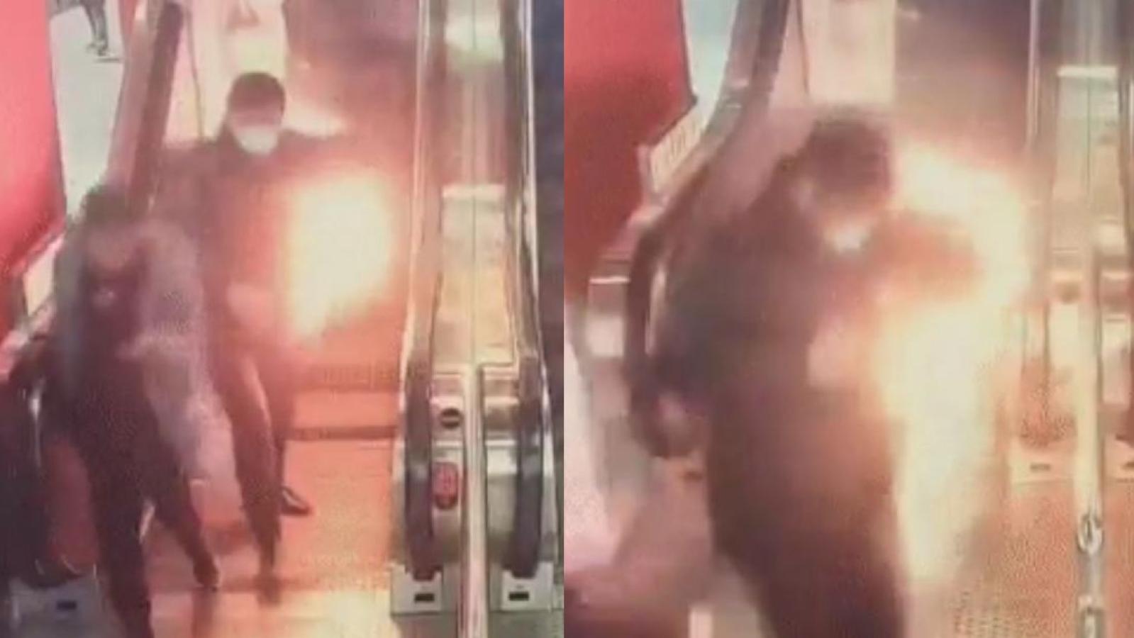 Batería portátil explotó en el bolsillo de un pasajero del metro en China